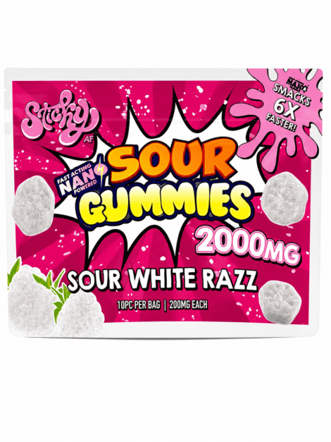 SOUR WHITE RAZZ 2000MG
