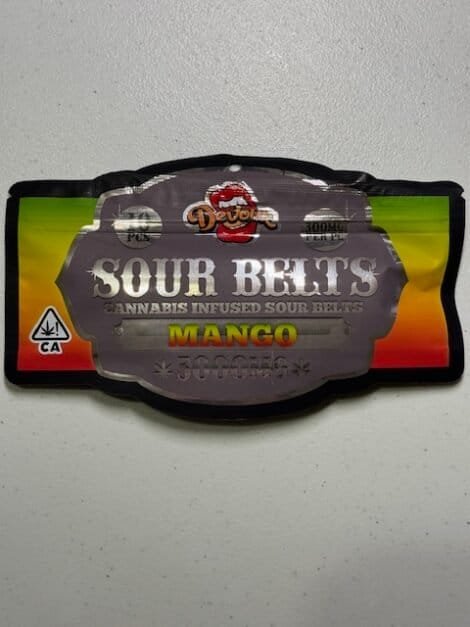 Devour Mango Sour Belts 3000MG 🥭