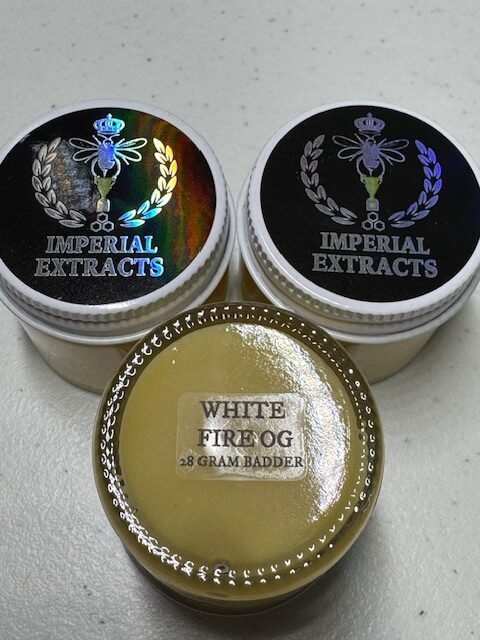 White Fire OG cannabis strain in San Gabriel Valley dispensary