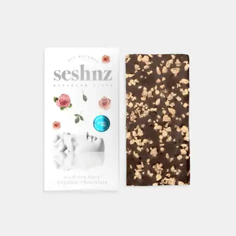 Seshnz Sea Salt Almond Mushroom Chocolate Bar 5G