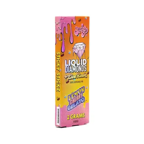 Sticky Stickz Liquid Diamonds Live Rosin 2G Lemon Cherry Gelato