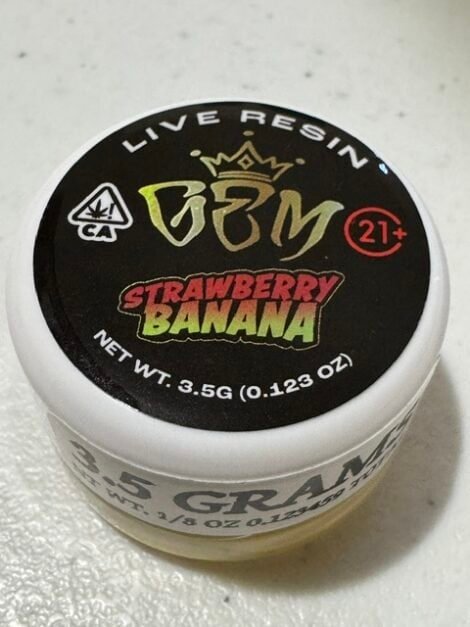 GEM Live Resin – Strawberry Banana (Hybrid) 3.5g
