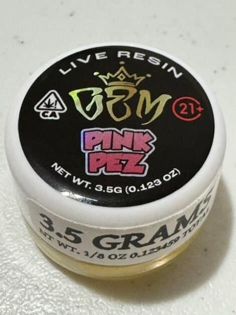 GEM Live Resin Pink Pez 3.5g