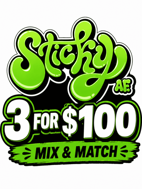 sticky af 3 for 100