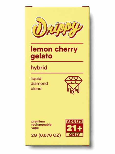 Drippy lemon Cherry gelato